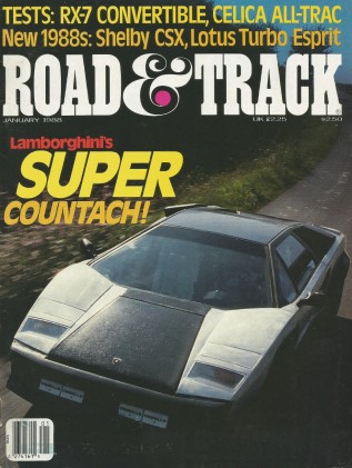 ROAD & TRACK 1988 JAN - CALAIS QUAD, XK120C, ALL-TRAC